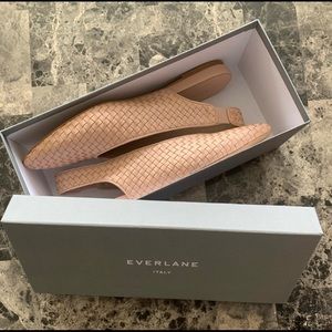 Everlane leather sling back flats